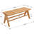 45” Natural Rattan Entryway Bench With Footrest-1307864440