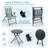 Ahmani 2 - Person Patio Dining Set with Round Table