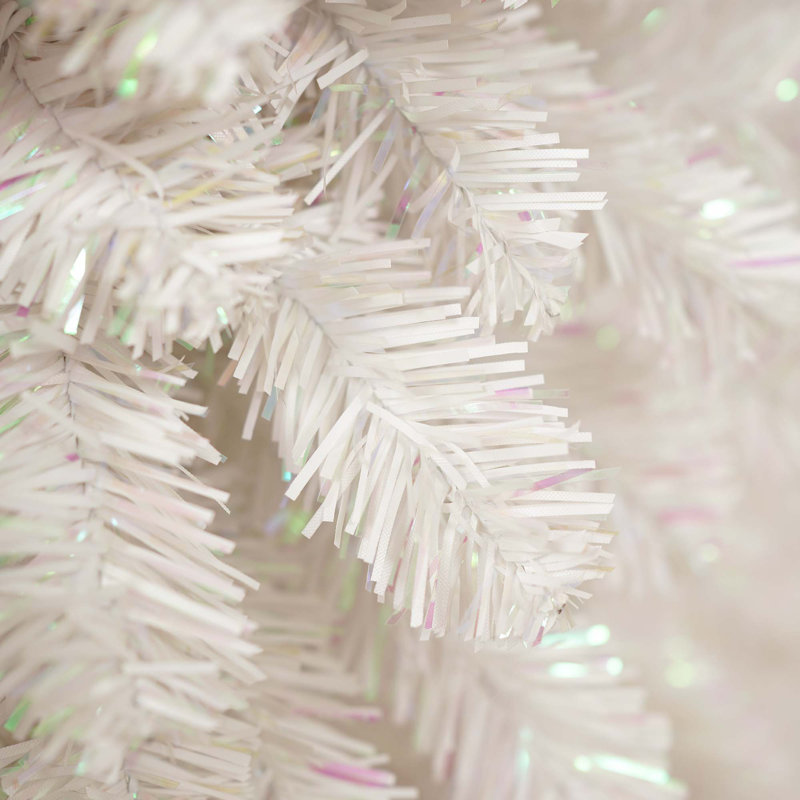 Sapin de Noël artificiel à charnière 5 pi avec 400 branches luxuriantes et 100 lumières DEL