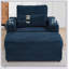 Fauteuil de style moderne avec repose-pieds de rangement mobile, ports USB, porte-gobelets, porte-téléphone et poches latérales pour le salon-2108694153