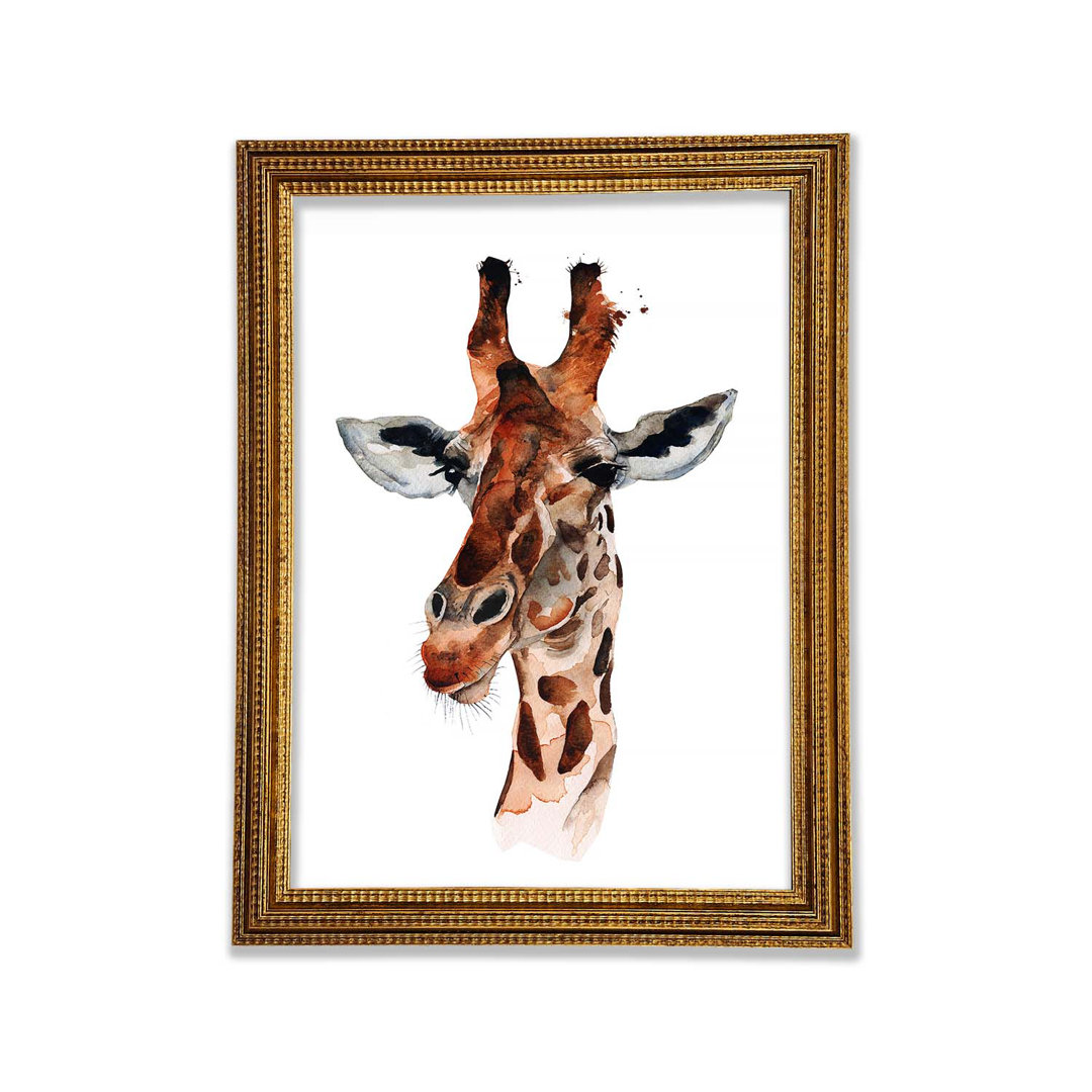 Neugierige Giraffe - Druck