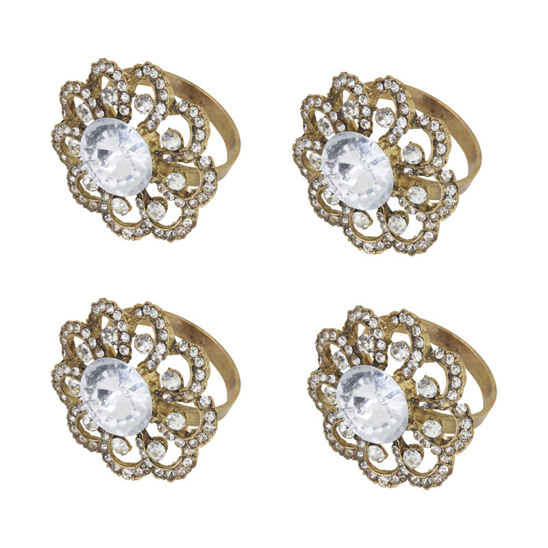 Metal Napkin Ring, Gold