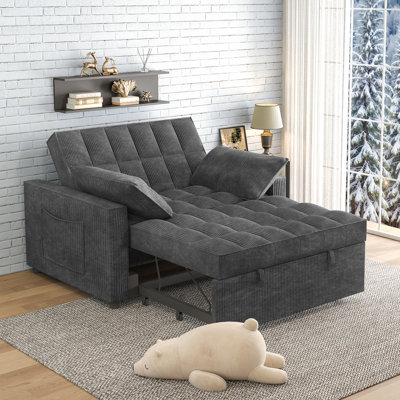 53.2'' Upholstered Convertible Sleeper Sofa