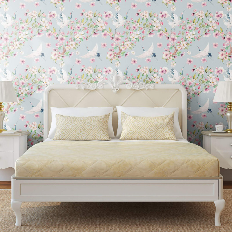 Amarnthus Peel & Stick Floral Tile, 48" L x 24" W