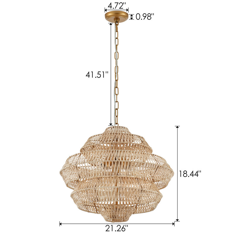 Akiya 3 - Light Dimmable Tiered Chandelier