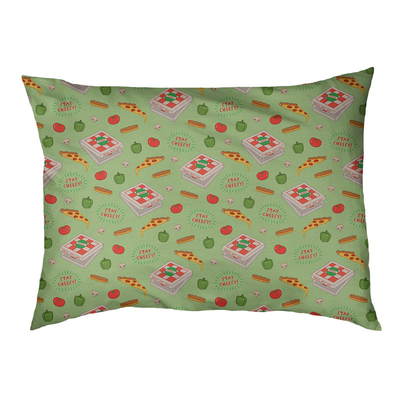 Coussin extérieur pizza Campion, Moyen (L 29,5 po x P19,5 po x H 9,5 po), Bleu