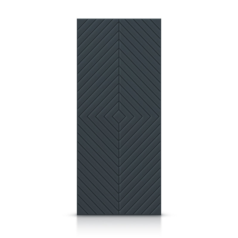 Porte standard lambrissée, 36 po x 84 po, Gris anthracite