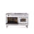 ILVE Nostalgie II Series 60 inch Dual Fuel Range with 5 Sealed Burners, Griddle, Frenchtop (Glass Door)-98196769-98196825