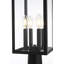 Lampadaire extérieur noir Marshall de 9 pouces