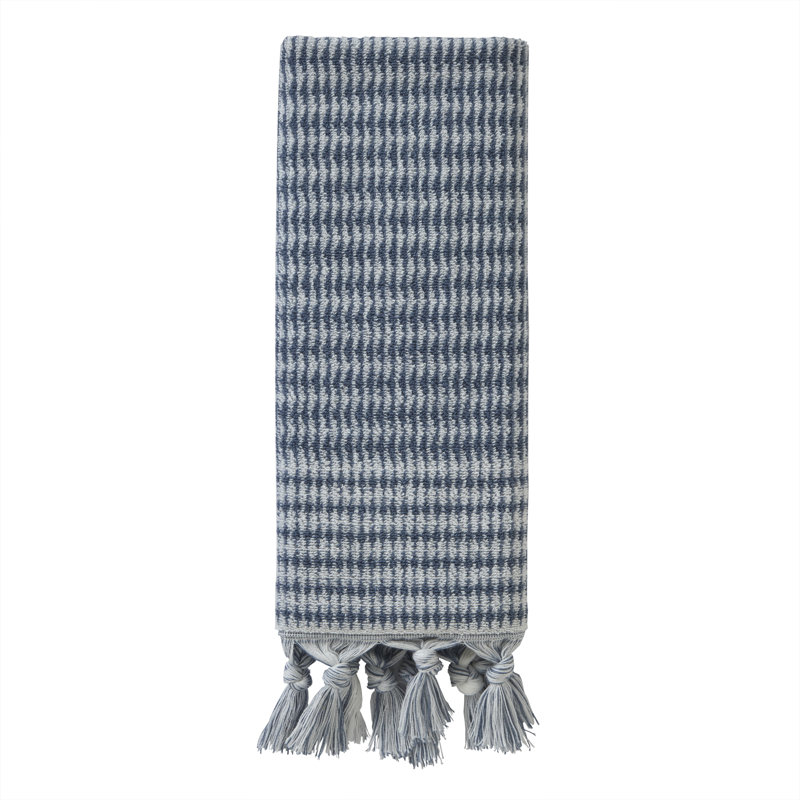 Reign Cotton Plush Hand Towel, Denim Blue