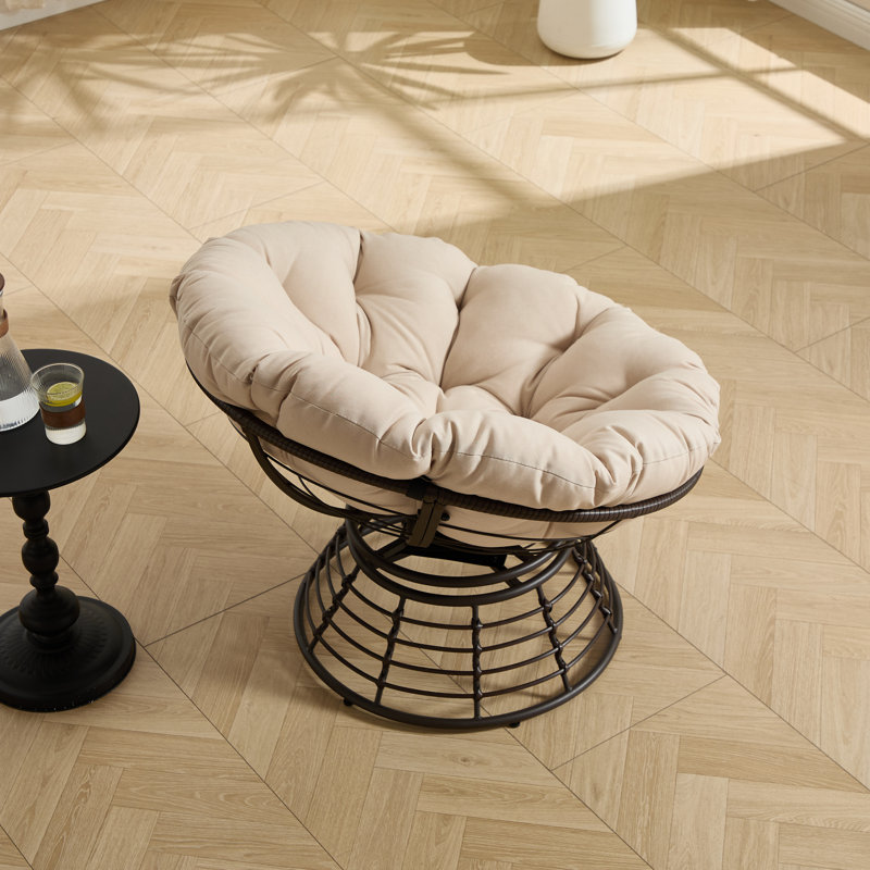 Fauteuil Papasan ergonomique et confortable, Beige