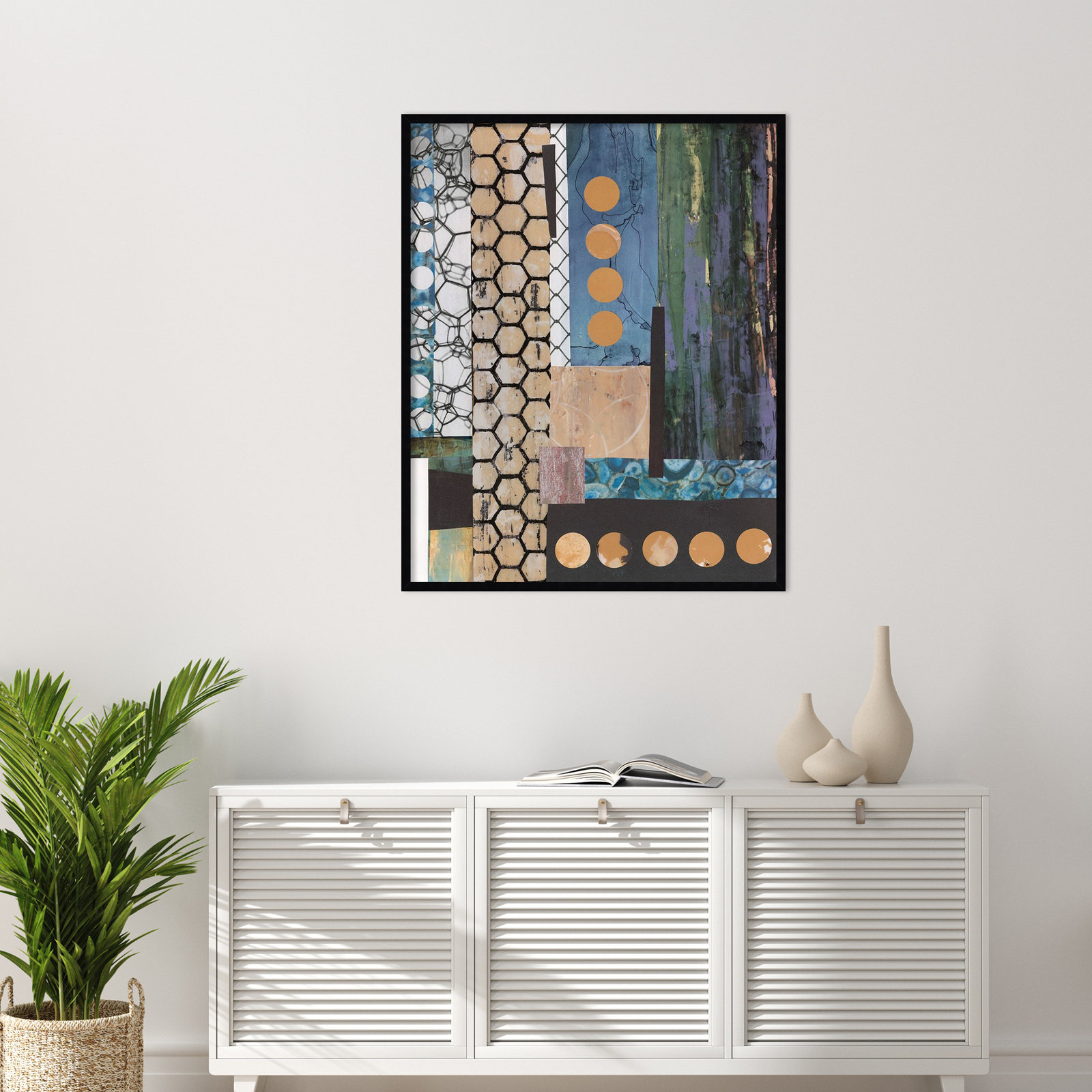 Mashup No. 2 Print by Natalie Avondet, 41" H x 33" W, Black
