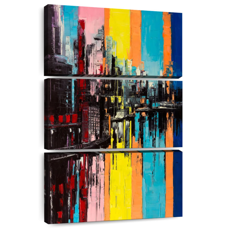 Avery Contemporary Abstract Landscape, 32" H x 20" W