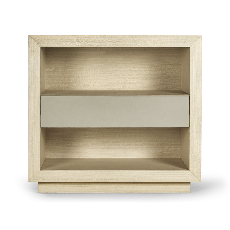 Water 1 - Drawer Solid Wood Nightstand
