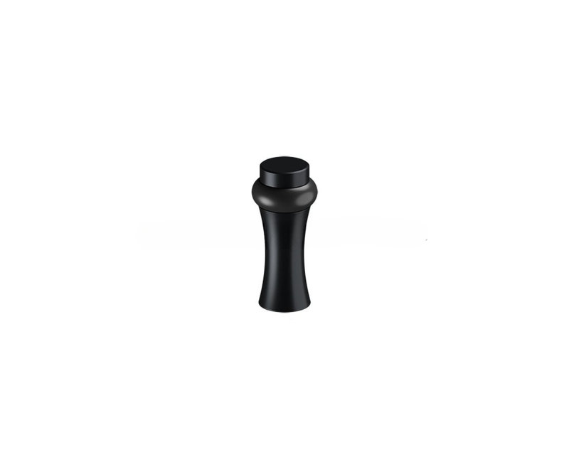 Deltana UFBD3505U19 PARE-CHOCS UNIVERSEL ROND UNIVERSEL 3 1/2 po, DÉCORATIF, LAITON MASSIF en peinture noire, Peinture noire