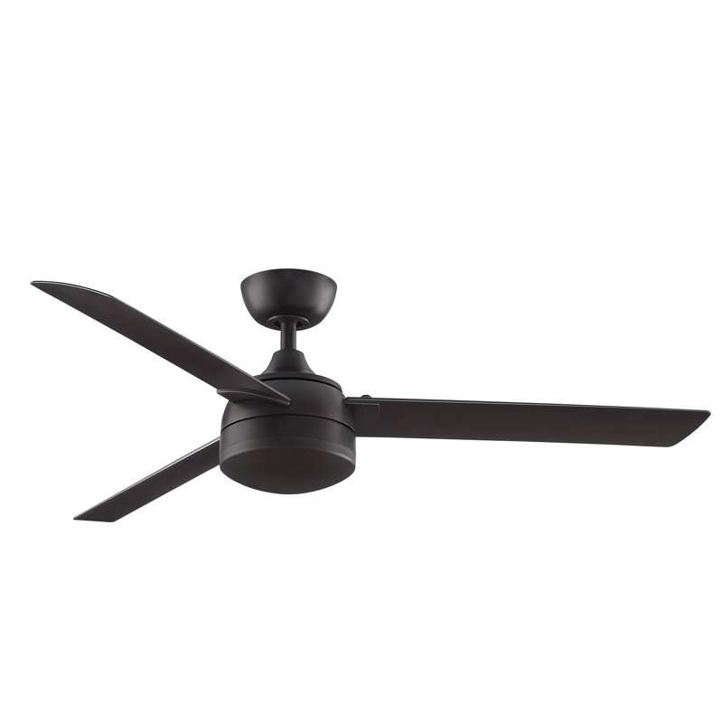 Xeno Wet 56 inch Indoor/Outdoor Ceiling Fan with LED Light Kit - Dark Bronze with Dark Walnut blades, Dark Bronze