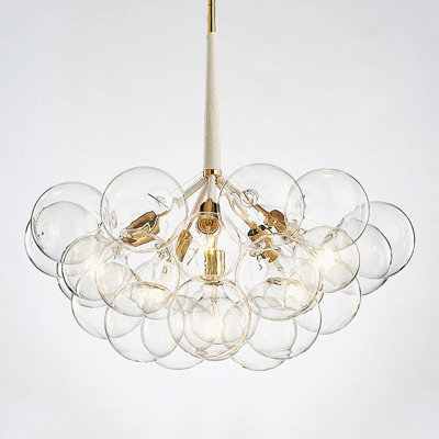 6 - Light Dimmable Sphere Chandelier