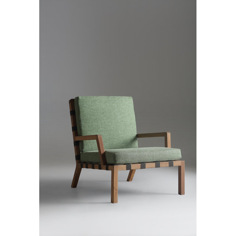 Strap Outdoor Teak Lounge Chair