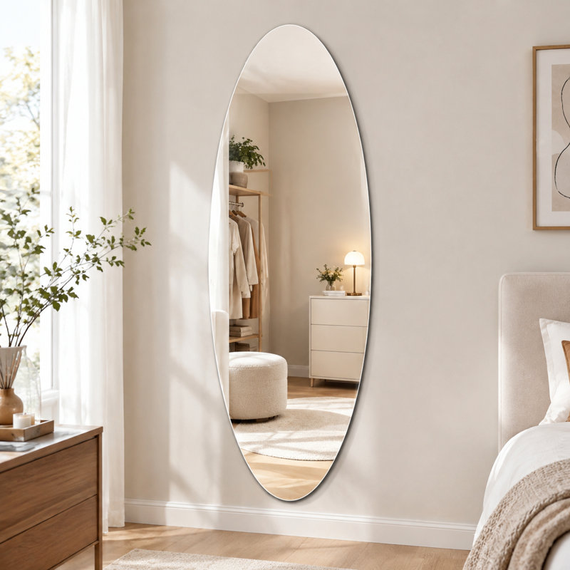Miroir mural moderne moderne ovale