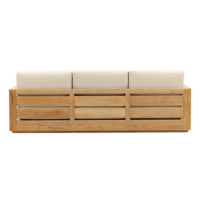 Darlene 94" Outdoor Olefin Patio Sofa, Sand