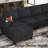 Januelle Bujesily Chenille Multipurpose Storage Ottoman For Sectional Modular Sofa Couch Or As Single Seat Or Low Table-193934877