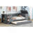 Twin Size Daybed With Storage Arms, Trundle And Charging Station-2079502441