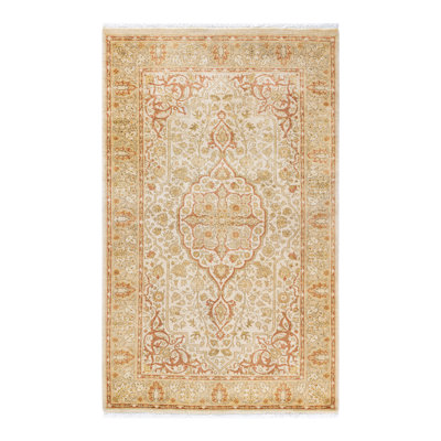 Classic One-of-a-Kind 3'2" x 5'1" Hand Knotted Area Rug