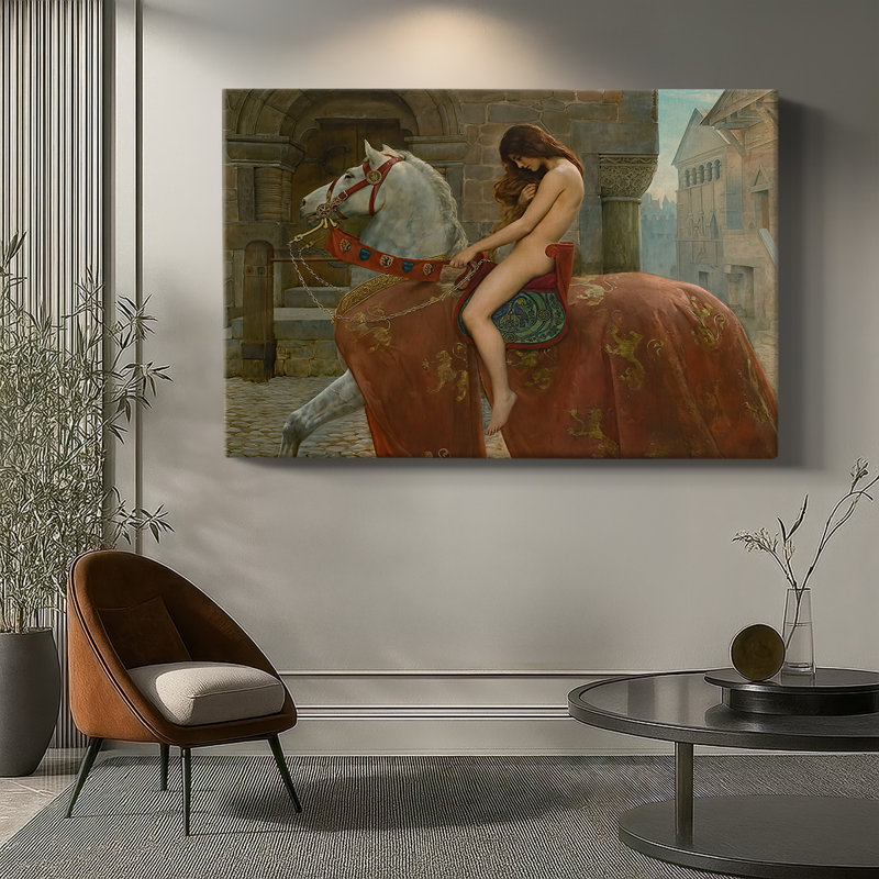 Lady Godiva-John Collier-Gallery Wrapped Canvas-1898, 12 x 18