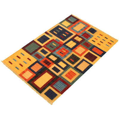 Safia Wool Geometric Indoor Rug