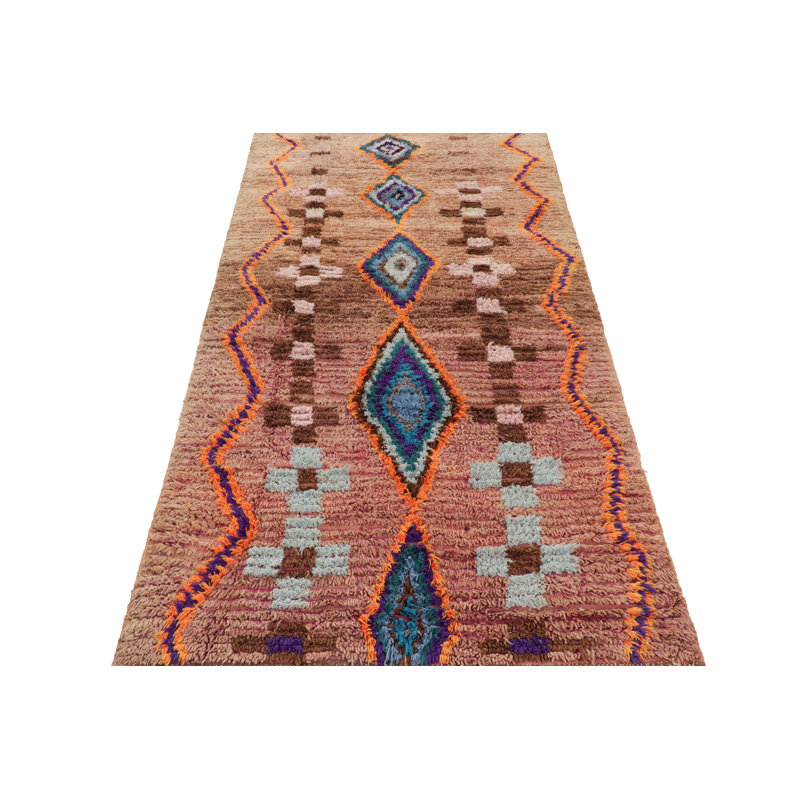 Vintage One-of-a-Kind 4'X9' Hand Knotted Area Rug