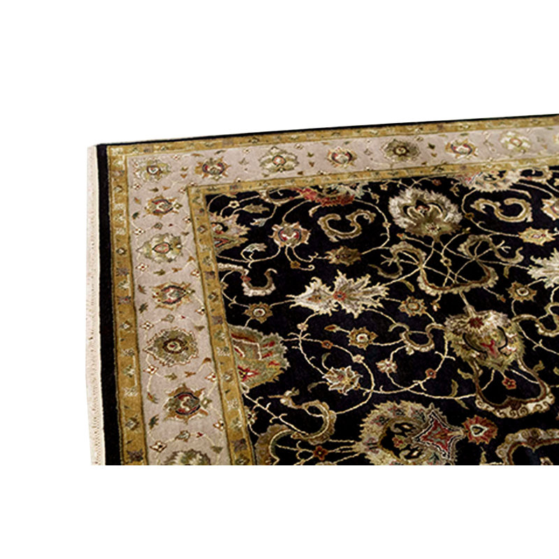 Dharma Hand Woven Silk and Wool Oriental Area Rug