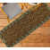 Custom Size Anti-Slip Low Profile Loop Pile Pet Paw and Bone Green and Brown Design Runner Rug