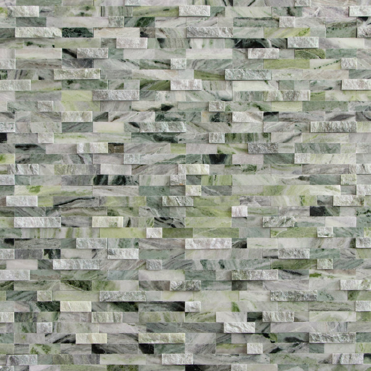 3D 11" x 12" Natural Stone Peel & Stick Mosaic Tile