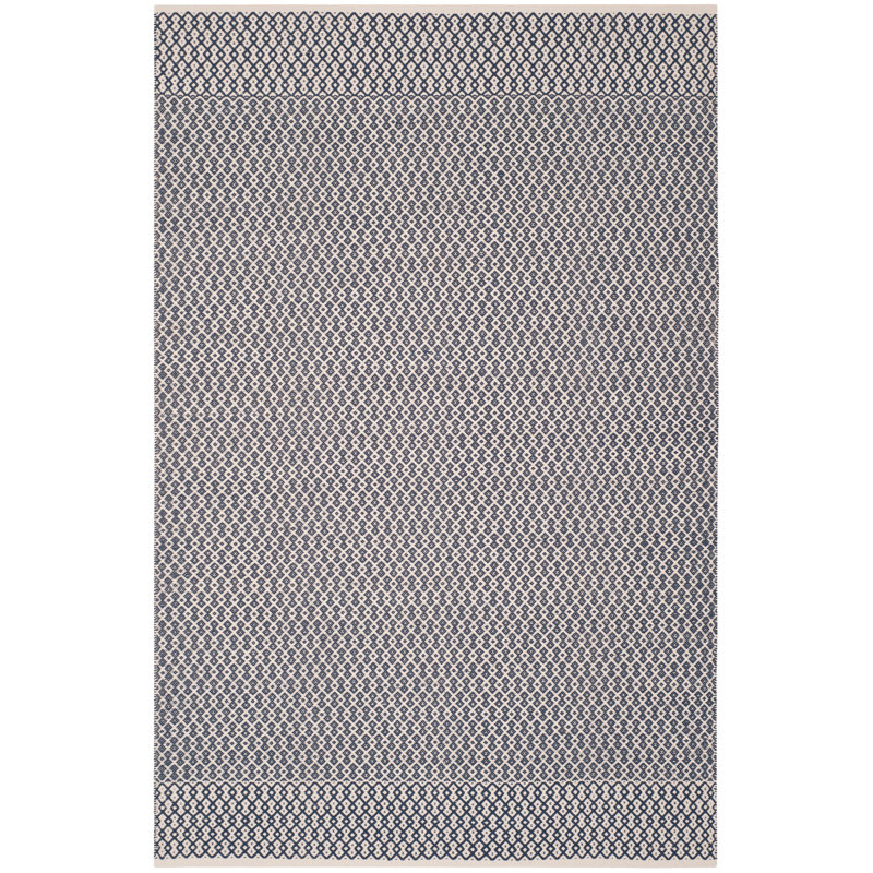 Bester Hand Woven Cotton Geometric Rug, Rectangle 6' x 9'