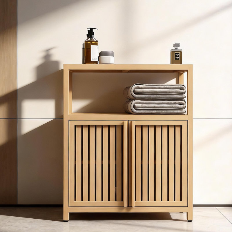 Nikoll Bamboo Bathroom Cabinet, Natural