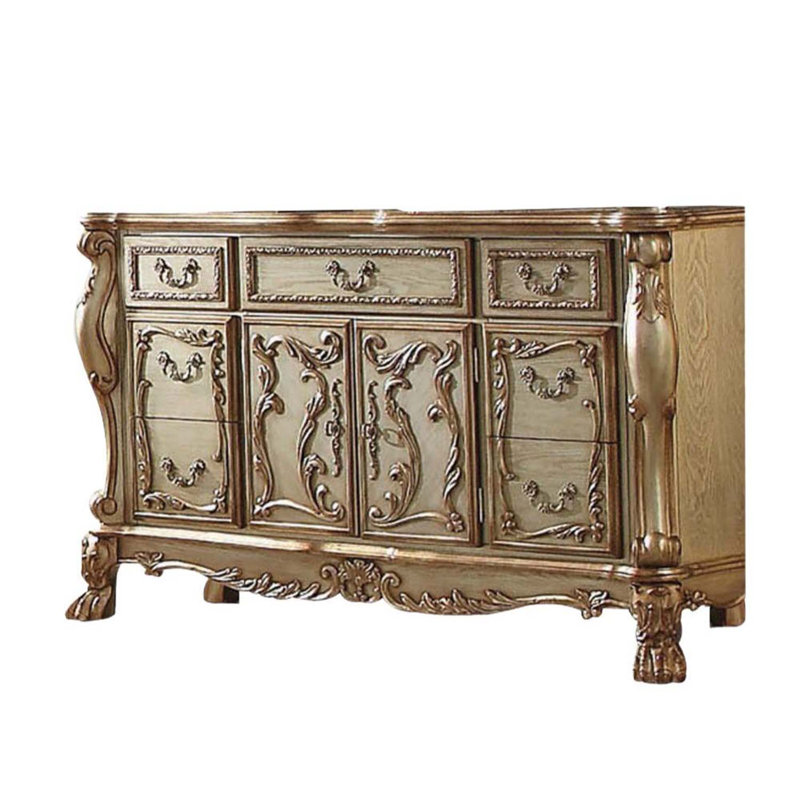 Chalfant 65.6'' W 7 - Drawer Dresser, Gold Patina 