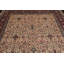 Tapis unique ivoire / rouge / bleu en laine noué à la main de conception unique 8 pi x 10 pi 3 po