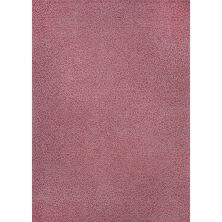Leopardess Dusty Rose Hand-Tufted Responsible Wool Rug