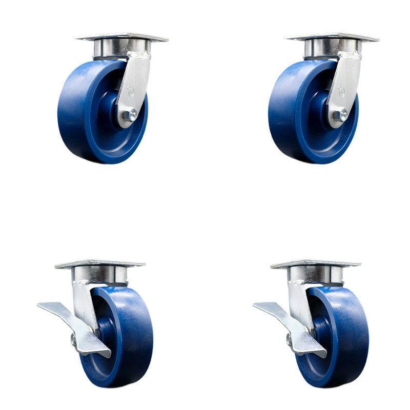 Ensemble de roulettes pivotantes