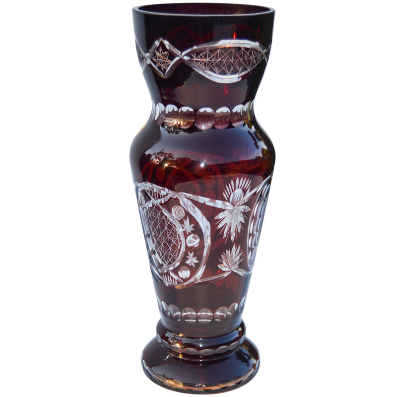 Vase de table Ruby-Red / Clear