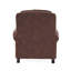 Fauteuil inclinable classique en cuir avec garniture cloutée pour le salon Roomfitter