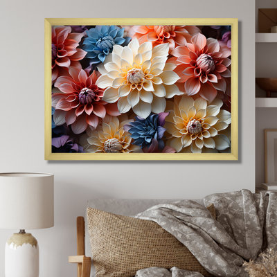 Effet de dahlia coloré et tranquillité - impression
