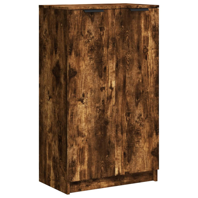 Shoe Cabinet for 12 Pairs of Shoes, Smoked Oak