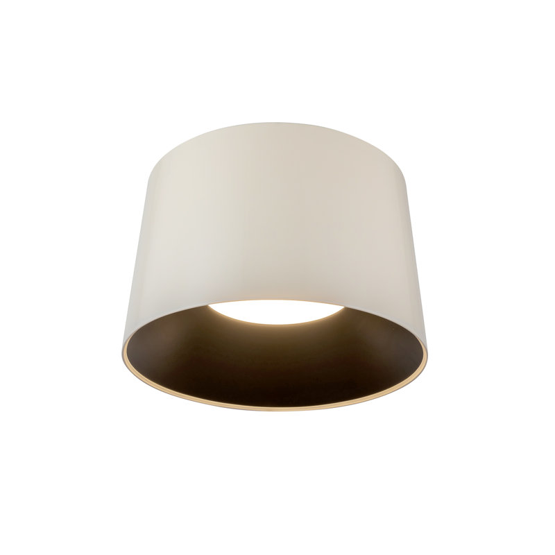 Plafonnier encastré Etta, Blanc perle, H 8,75 po x l 13,88 po x P 13,88 po