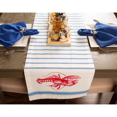 Tatiana Lobster Stripe Table Runner
