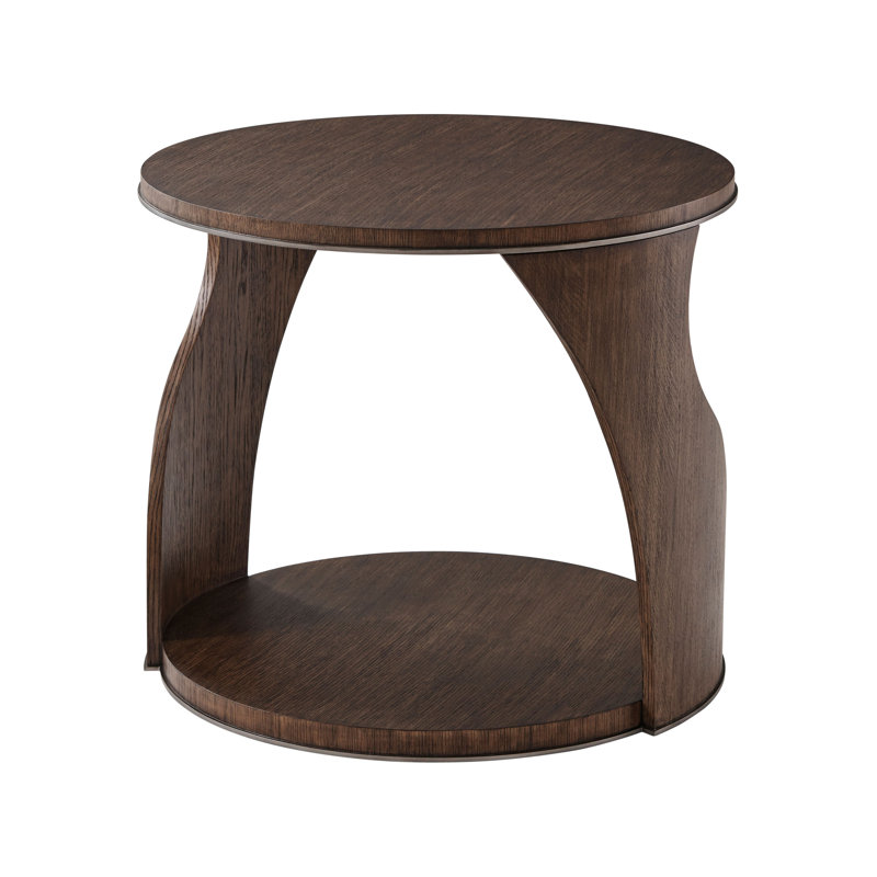 Isola Solid Wood End Table, Charteris