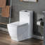 Toilette allongée une pièce à double chasse-58713037
