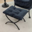 Fauteuil rembourré rembourré avec repose-pieds, canapé-lit confortable moderne avec accoudoirs et poche latérale-259641554