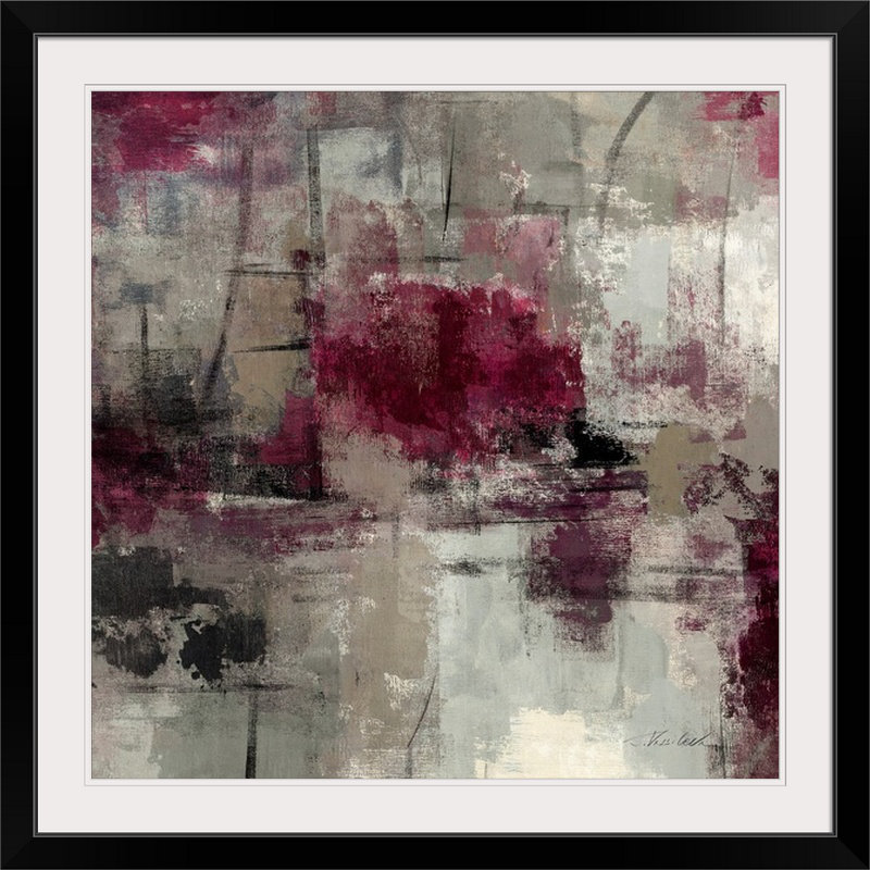 «Stone Gardens III» par Silvia Vassileva, reproduction d'art, Cadre noir, H 20 po x l 20 po x p 1 po