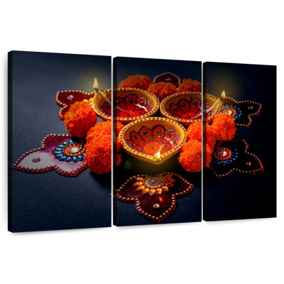 Adella Bejeweled Diwali Lamps